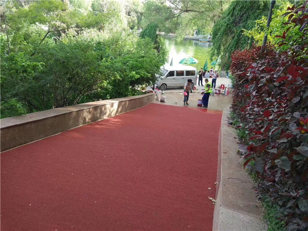 贺州彩色路面施工